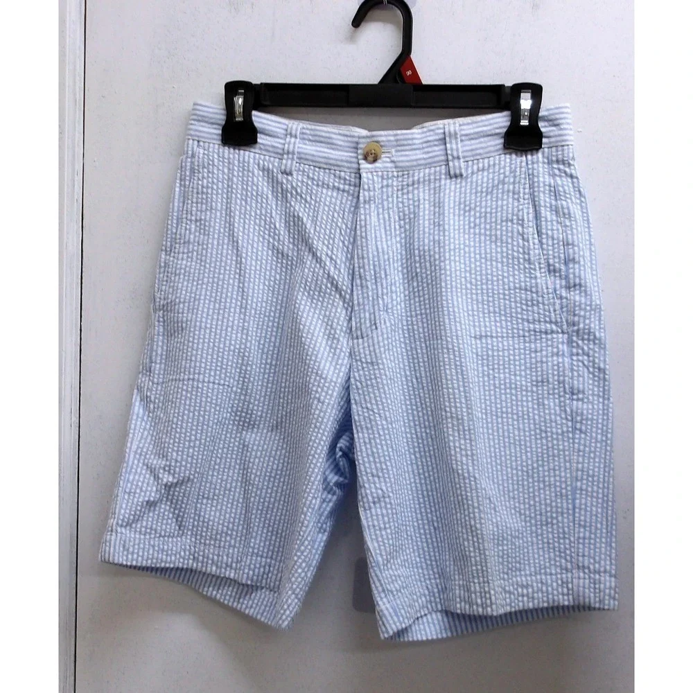 Vineyard Vines Mens 28 Blue White Seersucker 